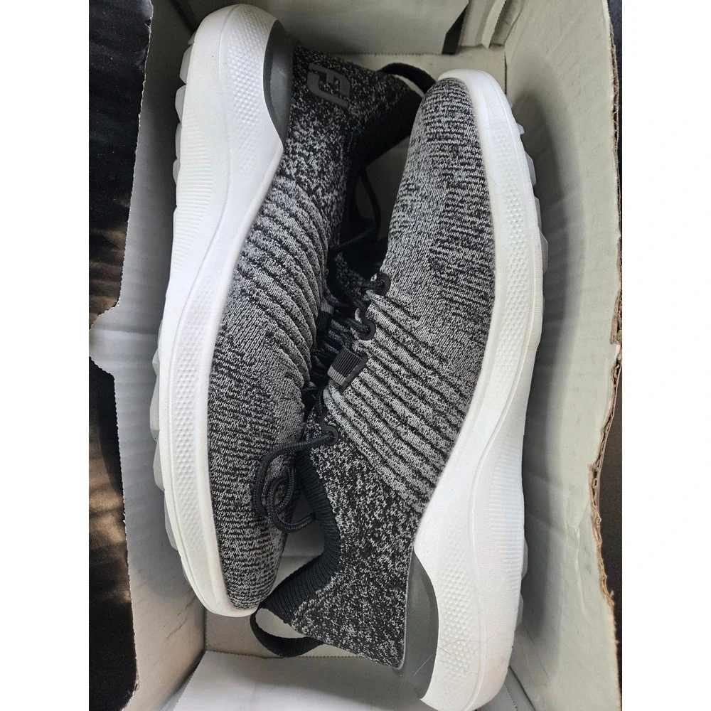 FootJoy Flex XP Womens Golf Shoes 95336 Gray Black Waterproof Spikeless Size 8.5